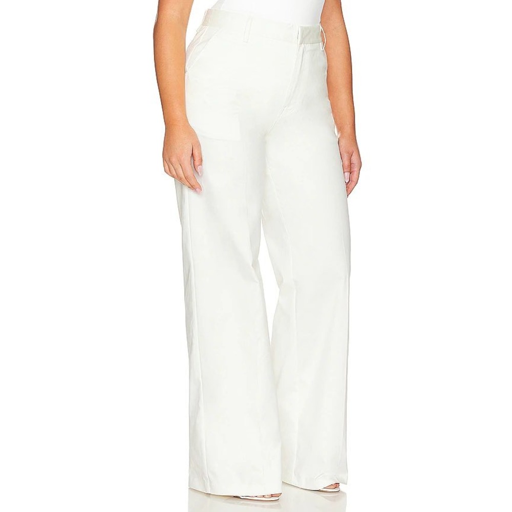 Good American Good Skate Wide Leg Pants Cloud White Minimalist NEW Womens 12/31